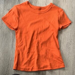 Old Navy Orange Short Sleeve Crewneck Tee